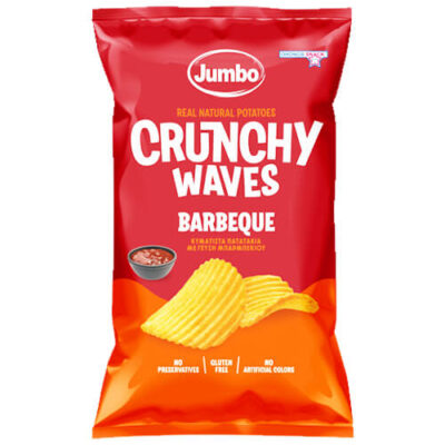 JUMBO CRUNCHY CHIPS 90gr. - (BBQ) (χωρίς γλουτένη) (84314)