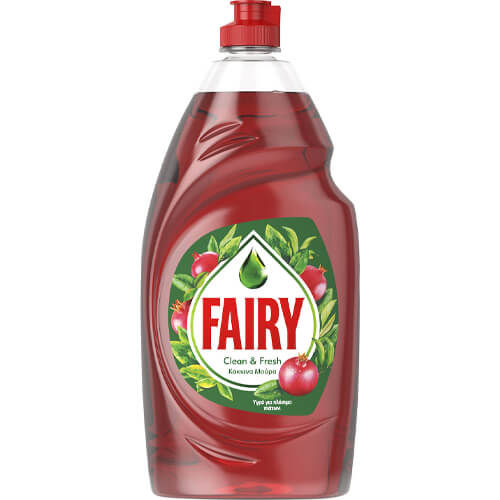 FAIRY ΥΓΡΟ ΠΙΑΤΩΝ  900ml - (CLEAN ΚΑΙ FRESH) (ΚΟΚΚΙΝΑ ΜΟΥΡΑ) (ΕΛΛΗΝΙΚΟ)