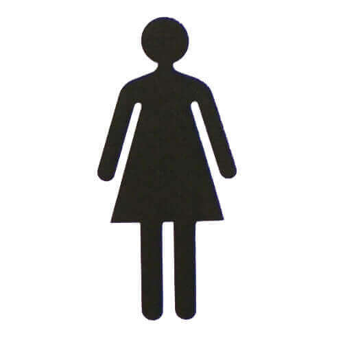 ΣΗΜΑ ΜΑΥΡΟ (7,5x16cm) - (ΓΥΝΑΙΚΑ) (400414)