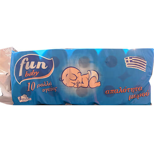 FUN BABY ΧΑΡΤΙ ΡΟΛΛΟ ΥΓΕΙΑΣ 3ΦΥΛΛΟ (10x85gr)