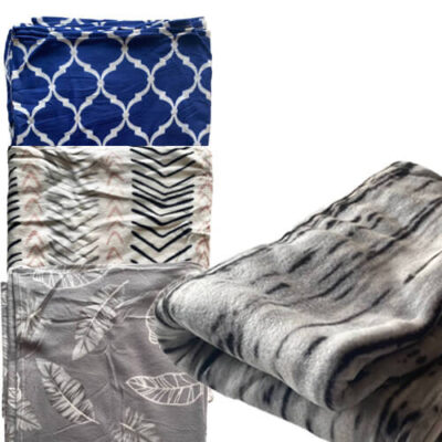 TNS ΚΟΥΒΕΡΤΑ FLEECE ΕΜΠΡΙΜΕ ΜΟΝΗ (150x220cm) (TNS/150PR/22) - (39-950-2073)