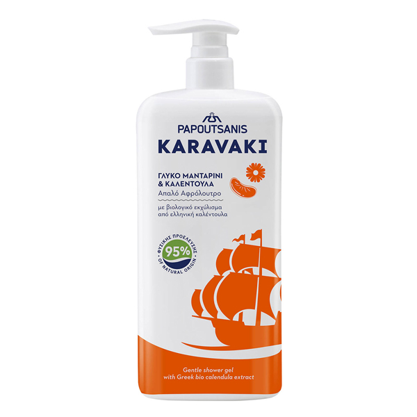 PAPOUTSANIS KARAVAKI ΑΦΡΟΛΟΥΤΡΟ 750ml - (ΜΑΝΤΑΡΙΝΙ ΚΑΙ ΚΑΛΕΝΤΟΥΛΑ) (ΑΝΤΛΙΑ)