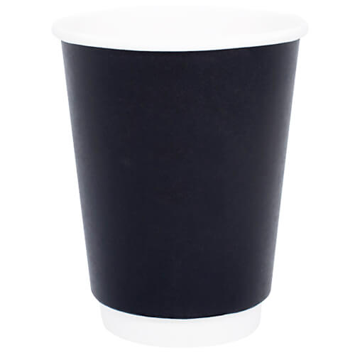 ΠΟΤΗΡΙ ΧΑΡΤΙΝΟ ΜΑΥΡΟ (DOUBLE WALL) (16oz) - (25τεμ.)