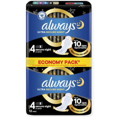 ALWAYS ΣΕΡΒΙΕΤΕΣ ULTRA 12τεμ. - (SECURE NIGHT)