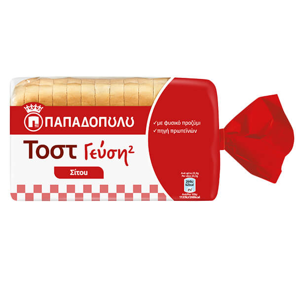 ΠΑΠΑΔΟΠΟΥΛΟΥ ΤΟΣΤ ΓΕΥΣΗ 2 325gr. - (ΣΙΤΟΥ)