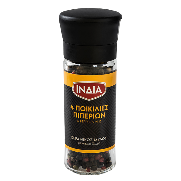 ΙΝΔΙΑ 4 ΠΟΚΙΛΙΕΣ ΠΙΠΕΡΙΩΝ 35gr. - (ΜΥΛΟΣ)