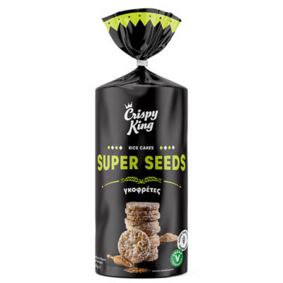 CRISPY KING ΡΥΖΟΓΚΟΦΡΕΤΕΣ SUPERSEEDS 100gr.