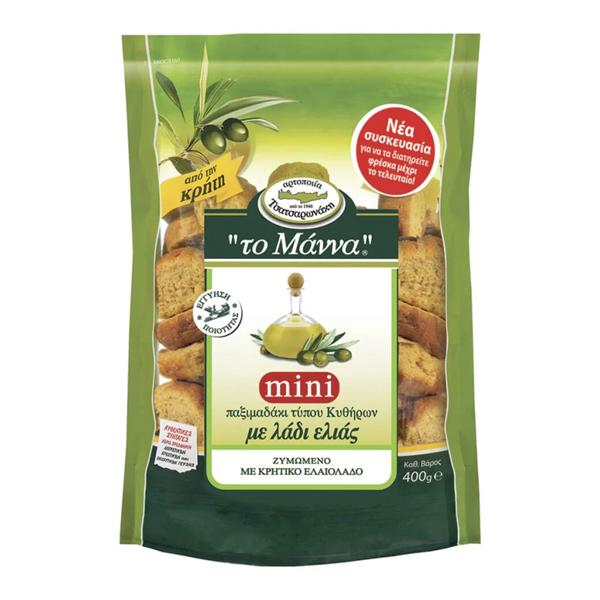 ΤΟ ΜΑΝΝΑ ΠΑΞΙΜΑΔΙΑ ΛΑΔΙΟΥ MINI 400gr.