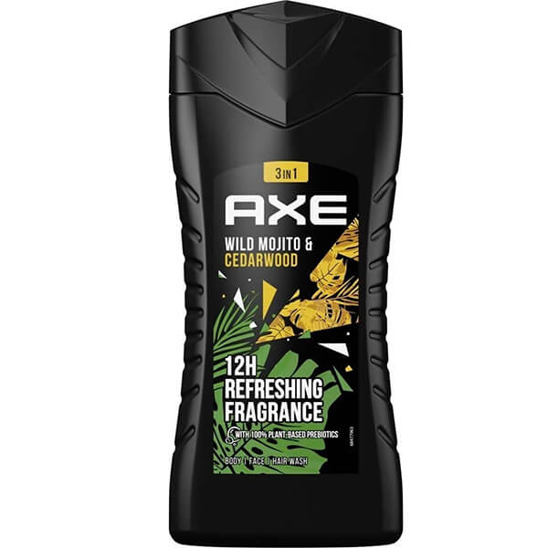 AXE SHOWER GEL 250ml - (WILD GREEN MOJITO ΚΑΙ CEDARWOOD)