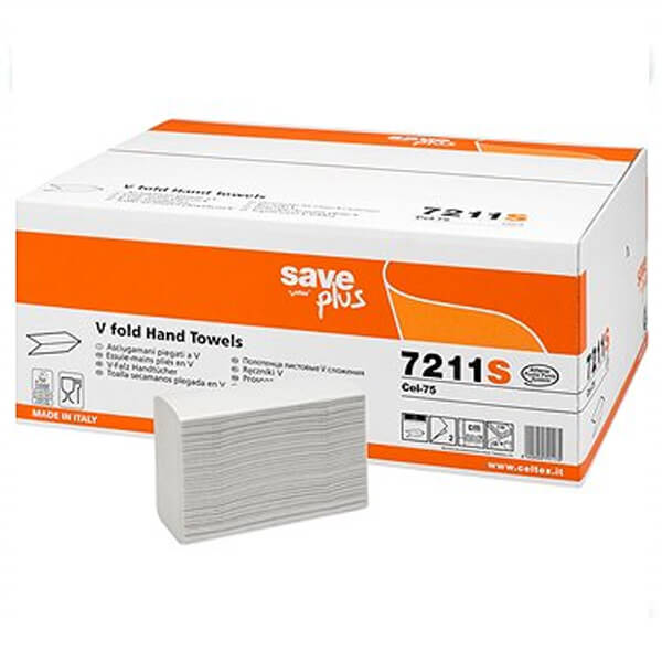 SAVE PLUS ΧΕΙΡΟΠΕΤΣΕΤΑ (21.5x18cm) - (18x175τεμ.) (7211S)