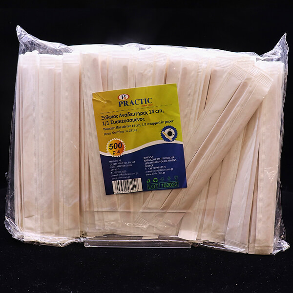 PRACTIC ΑΝΑΔΕΥΤΗΡΑΣ ΞΥΛΙΝΟΣ 1/1 14cm (500τεμ.)