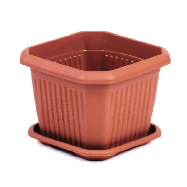 TNS ΠΛΑΣΤΙΚΗ ΓΛΑΣΤΡΑ ΤΕΤΡΑΓΩΝΗ ΜΕ ΠΙΑΤΑΚΙ Νο4 - (ΚΑΦΕ 80) (POT/4)