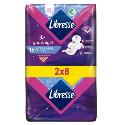 LIBRESSE ΣΕΡΒΙΕΤΕΣ ULTRA LARGE 16τεμ. - (NIGHT) (DUO PACK 2x8τεμ.)
