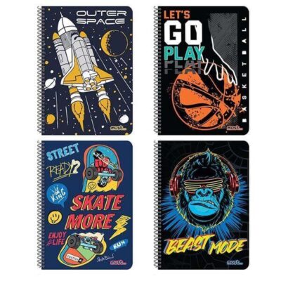 MUST ΤΕΤΡΑΔΙΟ ΣΠΙΡΑΛ 2 ΘΕΜΑΤΩΝ (17x25) - (LIMITS)