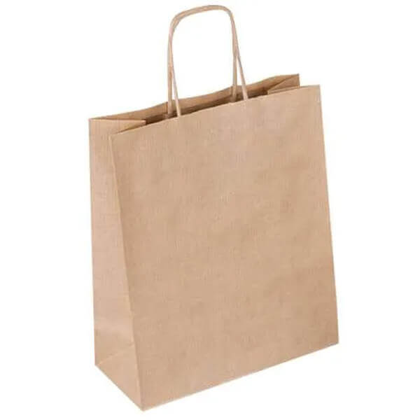 ΤΣΑΝΤΑ ΧΑΡΤΙΝΗ 25τεμ. (22x10x28cm) - (ΚΡΑΦΤ ΚΑΦΕ) - (ΣΤΡΙΦΤΟ ΧΕΡΟΥΛΙ) - (A'QUALITY)