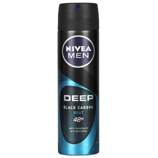 NIVEA DEO MEN 150ml - (DEEP) (BLACK CARBON) (BEAT)