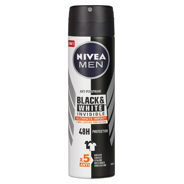 NIVEA DEO MEN 150ml - (B ΚΑΙ W) (INVISIBLE) (ULTIMATE IMPACT)