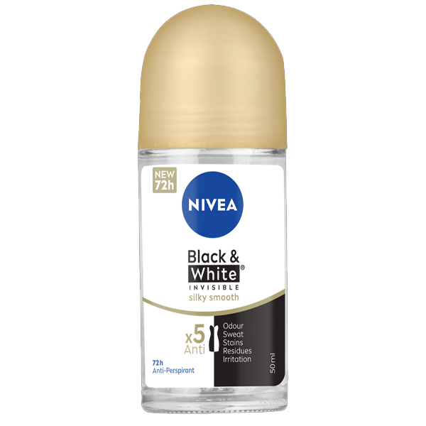 NIVEA ROLL-ON WOMEN 50ml - (B ΚΑΙ W) (INVISIBLE) (SILKY SMOOTH)