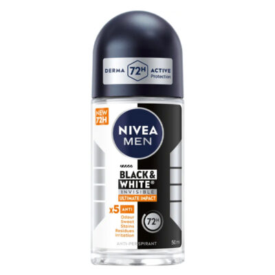 NIVEA ROLL-ON MEN 50ml - (B ΚΑΙ W) (INVISIBLE) (ULTIMATE IMPACT)
