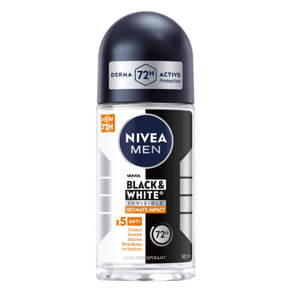 NIVEA ROLL-ON MEN 50ml - (B ΚΑΙ W) (INVISIBLE) (ULTIMATE IMPACT)