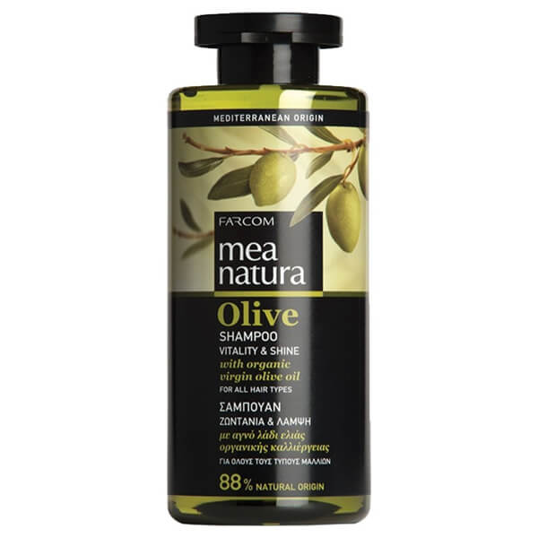 FARCOM MEA NATURA OLIVE ΣΑΜΠΟΥΑΝ 300ml - (ΓΙΑ ΟΛΟΥΣ ΤΟΥΣ ΤΥΠΟΥΣ ΜΑΛΛΙΩΝ)