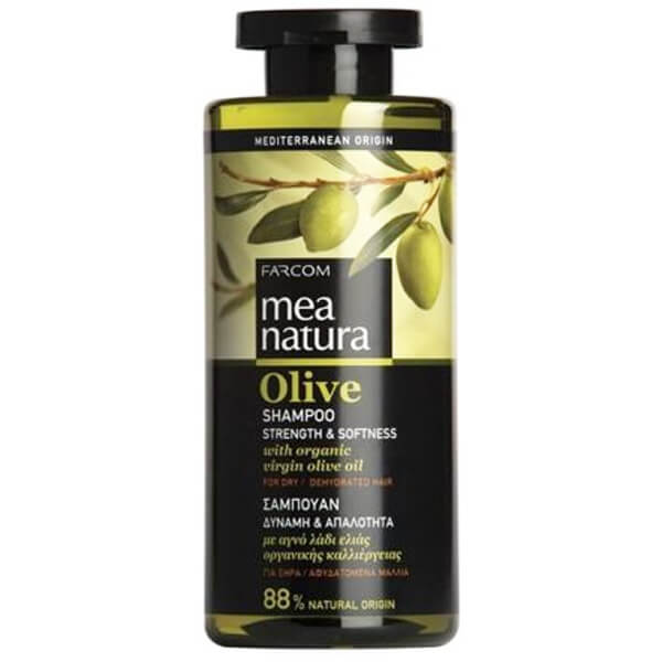 FARCOM MEA NATURA OLIVE ΣΑΜΠΟΥΑΝ 300ml - (ΞΗΡΑ ΑΦΥΔΑΤΩΜΕΝΑ ΜΑΛΛΙΑ)