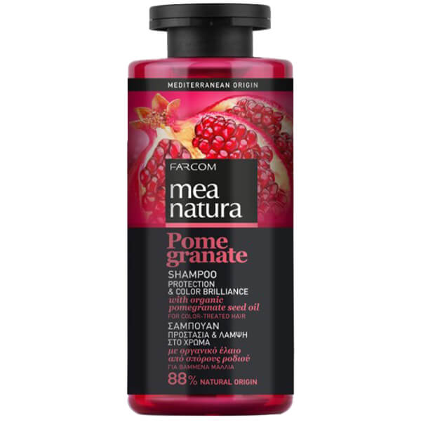 FARCOM MEA NATURA POMEGRANATE ΣΑΜΠΟΥΑΝ 300ml - (ΒΑΜΜΕΝΑ ΜΑΛΛΙΑ)