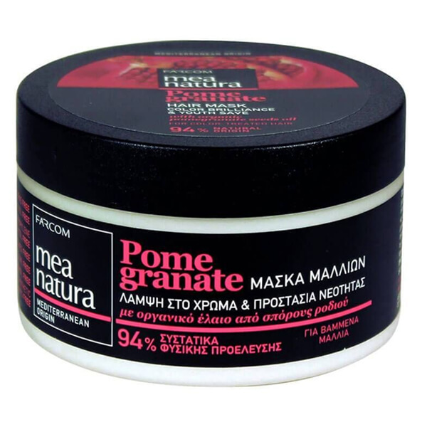 FARCOM MEA NATURA POMEGRANATE ΜΑΣΚΑ ΜΑΛΛΙΩΝ 250ml