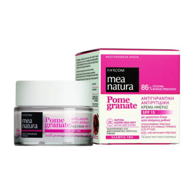 FARCOM MEA NATURA POMEGRANATE ΚΡΕΜΑ ΗΜΕΡΑΣ SPF 15  50ml - (ΑΝΤΙΡΥΤΙΔΙΚΗ/ΑΝΤΙΓΗΡΑΝΤΙΚΗ)