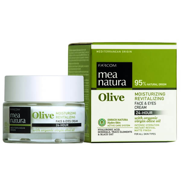 FARCOM MEA NATURA OLIVE 24ΩΡΗ ΕΝΥΔΑΤΙΚΗ ΚΡΕΜΑ 50ml - (ΠΡΟΣΩΠΟ/ΜΑΤΙΑ/ΛΑΙΜΟΣ)
