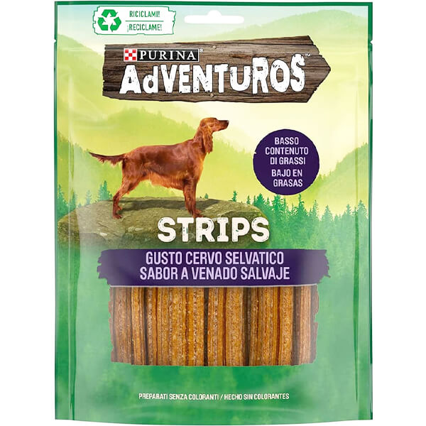PURINA ADVENTUROS ΣΚΥΛΟΤΡΟΦΗ STRIPS 90gr. - (ΕΛΑΦΙ)