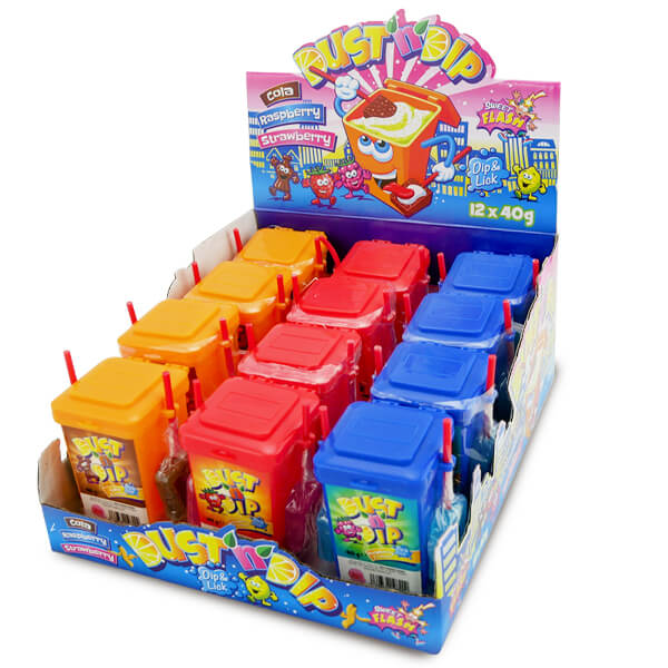 DUST N DIP ΚΑΔΟΣ ΑΠΟΡΡΙΜΜΑΤΩΝ ΜΕ ΓΛΕΙΦΙΤΖΟΥΡΙ (12x40gr)