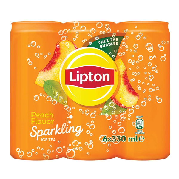 LIPTON SPARKLING ICE TEA (6x330ml) - (ΡΟΔΑΚΙΝΟ)