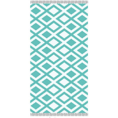 ΠΕΤΣΕΤΑ ΘΑΛΑΣΣΗΣ ΜΕ ΚΡΟΣΙΑ 90x170cm - (ΓΕΩΜΕΤΡΙΚΑ ΣΧΕΔΙΑ) (TOW-23307)