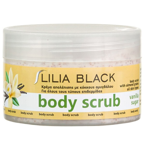 LILIA BLACK SCRUB ΣΩΜΑΤΟΣ 250ml - (ΒΑΝΙΛΙΑ)