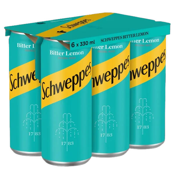 SCHWEPPES BITTER LEMON (6x330ml)