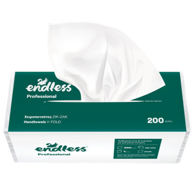 ENDLESS ΧΕΙΡΟΠΕΤΣΕΤΑ ΖΙΚ-ΖΑΚ 1 φύλλο ΠΑΚΕΤΟ- (20x200τεμ.)