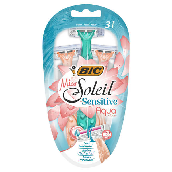 BIC ΞΥΡΑΦΑΚΙΑ MISS SOLEIL (3τεμ.) - (SENSITIVE) (AQUA COLOURS)