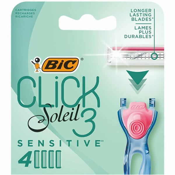 BIC ΞΥΡΑΦΑΚΙΑ ΑΝΤΑΛΛΑΚΤIΚΑ CLICK SOLEIL 3 (4τεμ.) - (SENSITIVE)