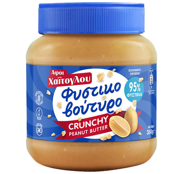 ΧΑΙΤΟΓΛΟΥ ΦΥΣΤΙΚΟΒΟΥΤΥΡΟ ΧΩΡΙΣ ΓΛΟΥΤΕΝΗ 350gr. - (CRUNCHY)