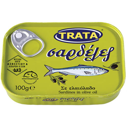 TRATA ΣΑΡΔΕΛΑ 100gr. - (ΣΕ ΛΑΔΙ ΕΛΙΑΣ)