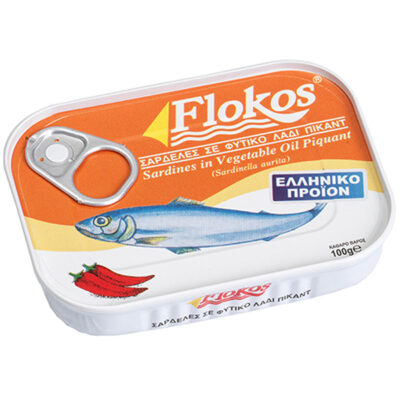 FLOKOS ΣΑΡΔΕΛΑ 100gr. - (ΣΕ ΦΥΤΙΚΟ ΛΑΔΙ ΠΙΚΑΝΤΙΚΗ)