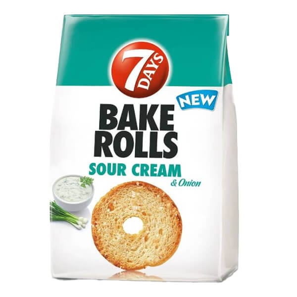 BAKE ROLLS  80gr - (SOUR CREAM ΚΑΙ ONION)